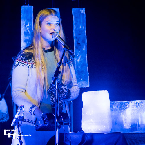 Amalie Holt Kleive on vocals & ice percussion