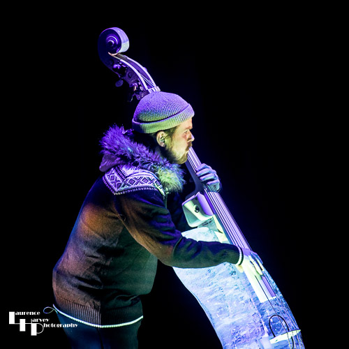Toivo Fjose on ice bass