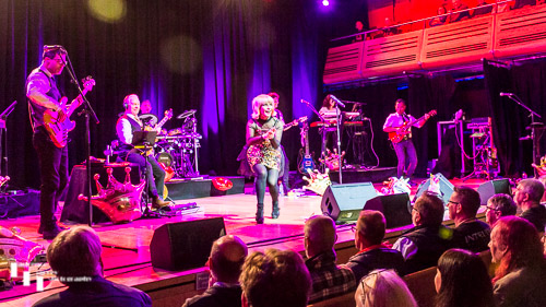 Toyah & her band on stage at The Apex