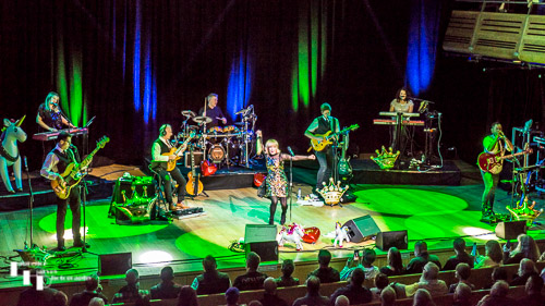 Toyah & her band on stage at The Apex