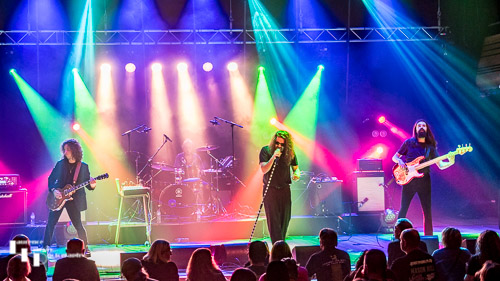 Vambo on stage at The Apex