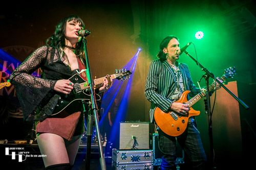 Grace Bond on mandolin & vocals, Aaron Bond on guitar & vocals
