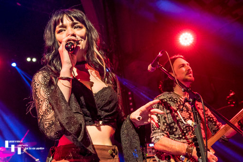Grace Bond on vocals, Aaron Bond on guitar & vocals