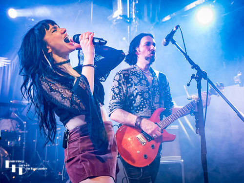 Grace Bond on vocals, Aaron Bond on guitar & vocals