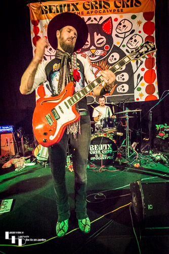 Robin Davey on guitar