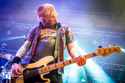 Black Spiders: Adam 'The Fox' Irwin on bass