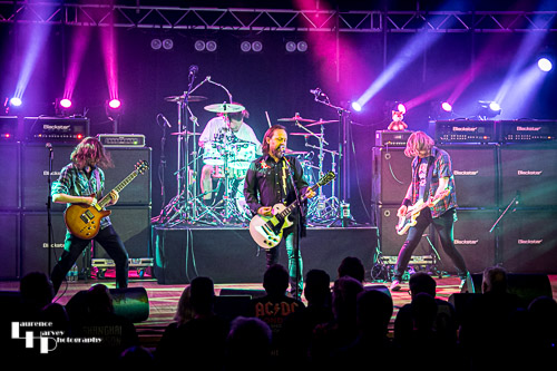 Black Spiders on stage at the Apex