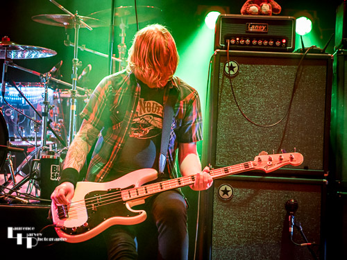 Black Spiders: Adam 'The Fox' Irwin on bass