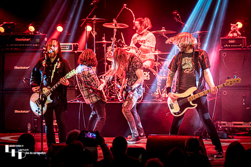 Black Spiders on stage at the Apex