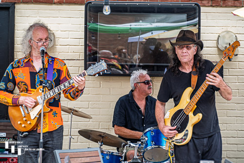 Burnt Ice on stage at Dereham Blues Festival