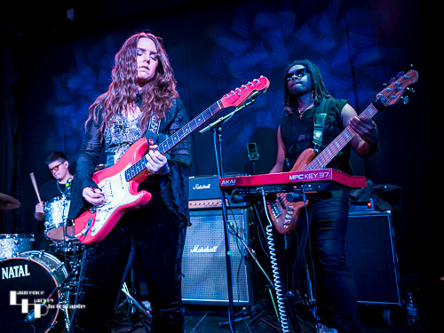 Ally Venable & her band on stage at The Waterfront Studio
