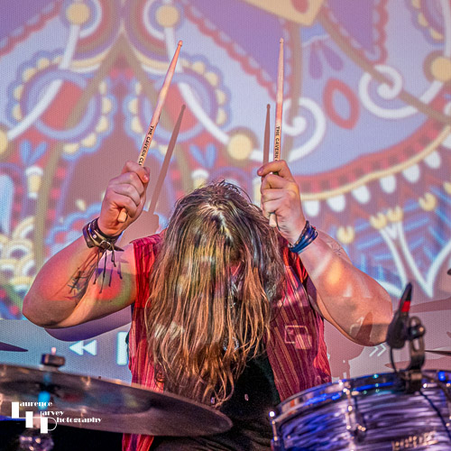 Nick Sharman on drums