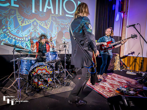 Blue Nation on stage at The John Peel Centre