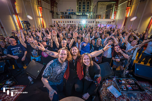 End of show band & crowd shot