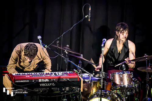 Marco Cinelli on keys & vocals, Alessandro Cinelli on drums