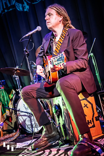 Tim Carley on guitar, kick drum & backing vocals