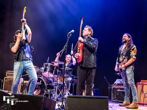 Danny Bryant & his band on stage at Cambridge Junction 2