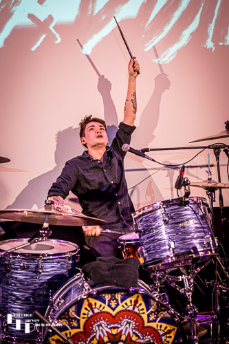 Kallum McEwen on drums