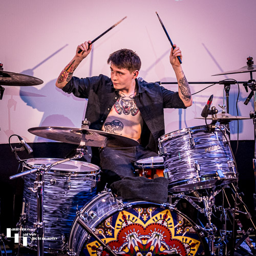 Kallum McEwen on drums