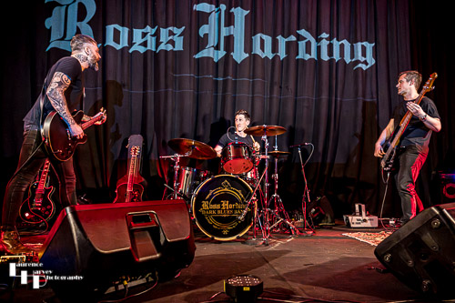 Ross Harding & his band on stage at The John Peel Centre