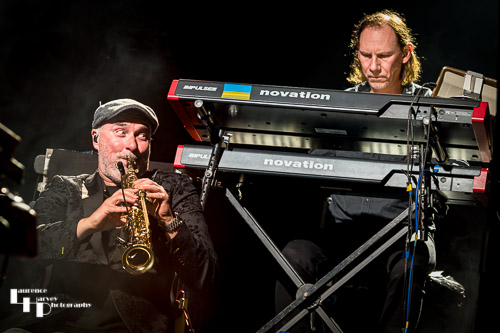 Rob Townsend on clarinet, Lalle Larsson on keys
