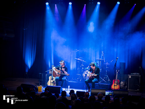 Tom Moriarty & Ryan Robinson on stage at The Apex