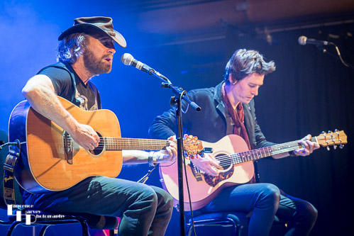 Tom Moriarty & Ryan Robinson on stage at The Apex
