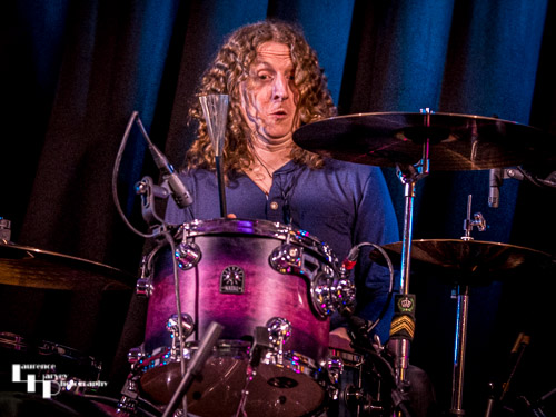 Kev Hickman on drums