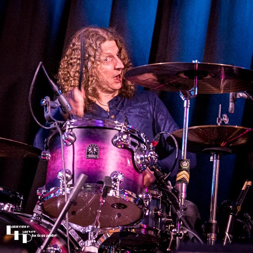 Kev Hickman on drums