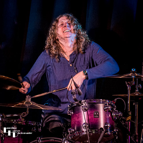Kev Hickman on drums