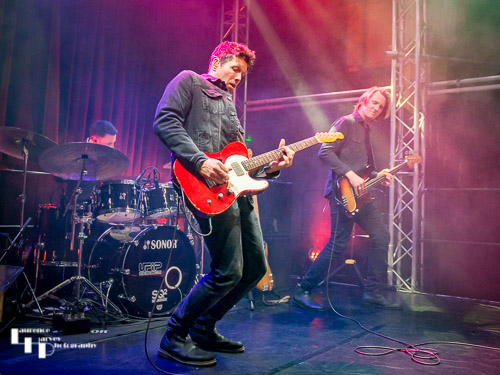 Aynsley Lister & his band on stage at Norwich Arts Centre