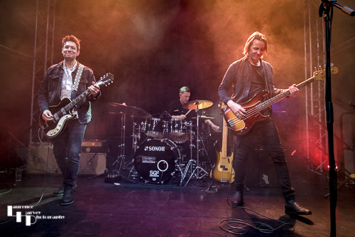 Aynsley Lister & his band on stage at Norwich Arts Centre