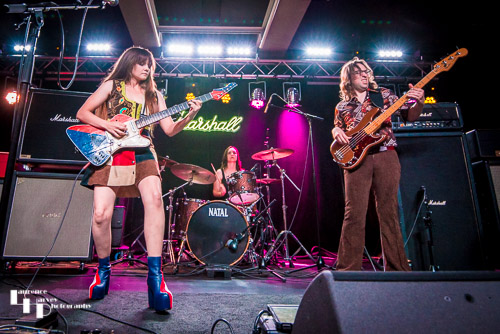 Arielle & her band on stage at Marshall Studios