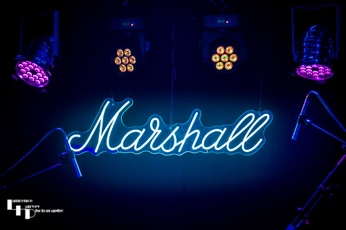 Marshall Studios neon stage sign