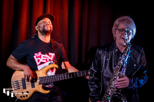 James Crosdale on bass & Annie Emming on sax