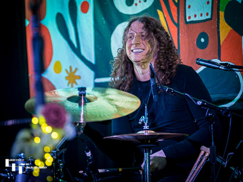 Kev Hickman on drums