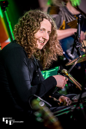 Kev Hickman on drums