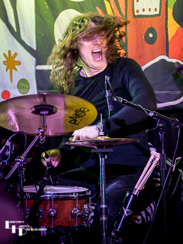 Kev Hickman on drums