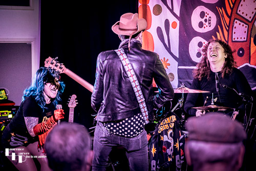 Beaux Gris Gris & The Apocalypse on stage at The John Peel Centre