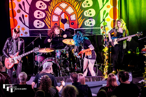 Beaux Gris Gris & The Apocalypse on stage at The John Peel Centre