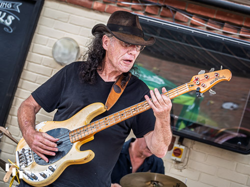 Simon Tufnail on bass