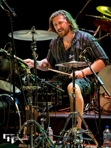 Nick Sharman on drums