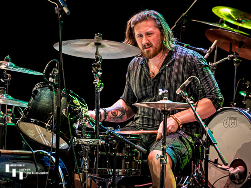 Nick Sharman on drums