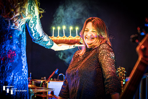 Donna's birthday cake presentation