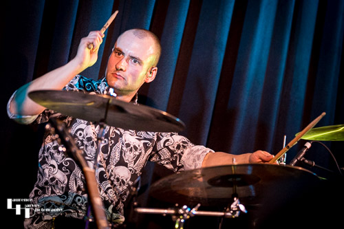 Mitch Weaving on drums