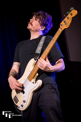 Jake Dickens on bass