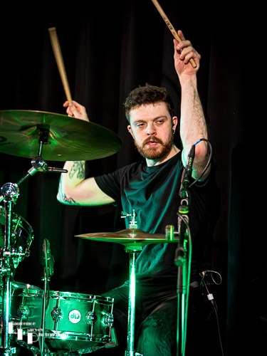 Thom Gardner on drums