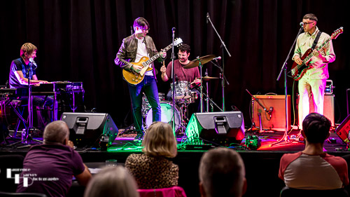 Connor Selby & his band on stage at The John Peel Centre