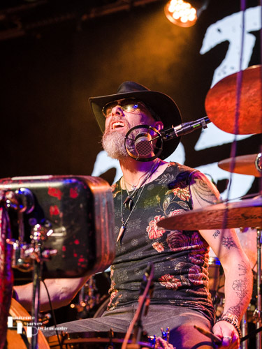 Iain 'E' Moncrieff on drums & vocals