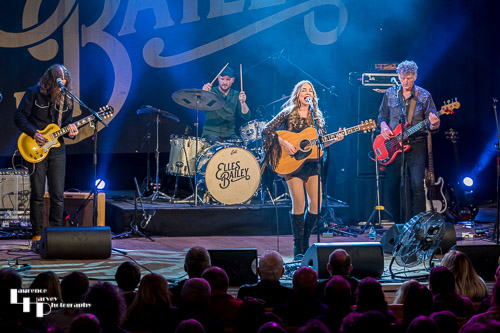 Demi Marriner & her band on stage at The Apex